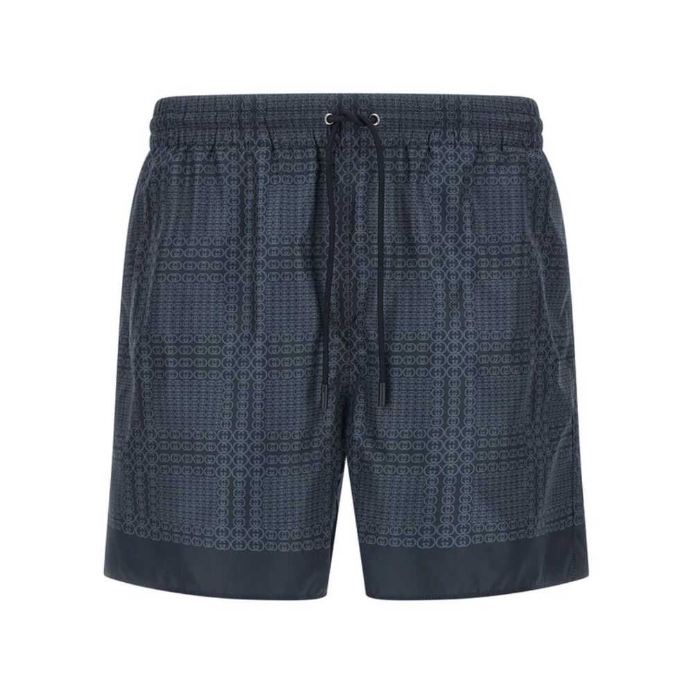 Gucci Blue Polyester Swim Men's Shorts